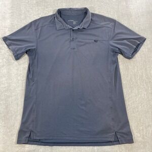 Arc'teryx Mens XL‎ Gray Performance Breathable Short Sleeve Polo Shirt